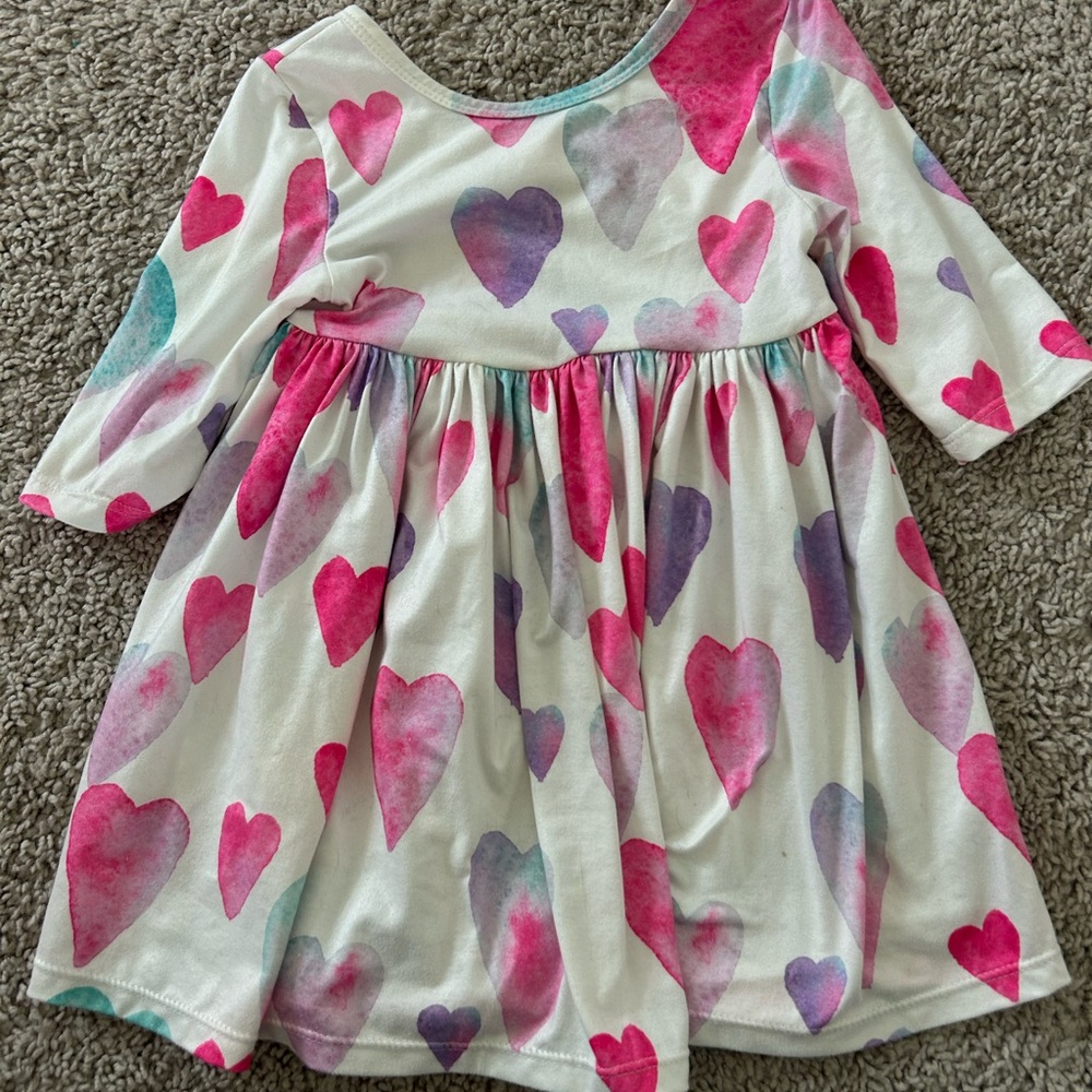 Mila and Rose heart dress 2T